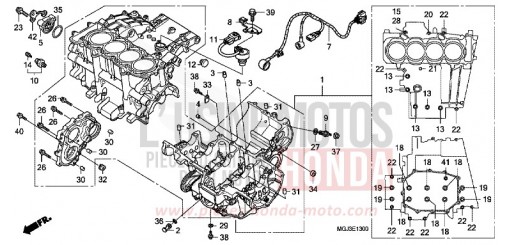 CARTER MOTEUR CBF1000FAA de 2010